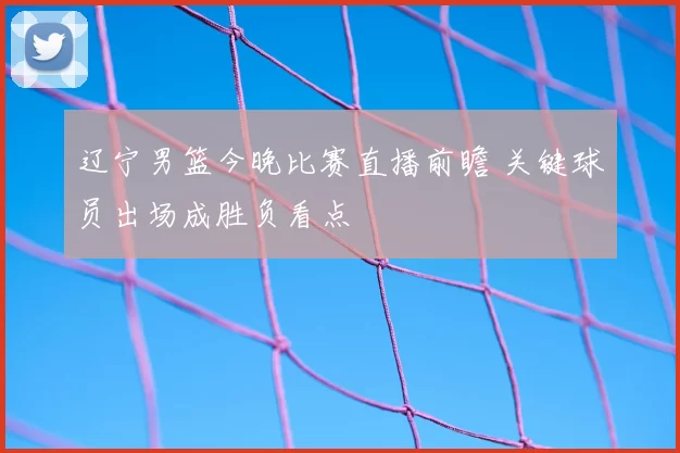 辽宁男篮今晚比赛直播前瞻 关键球员出场成胜负看点